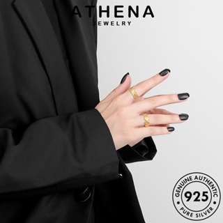 ATHENA JEWELRY บิด ต้นฉบับ แหวน 925 แฟชั่น เครื่องประดับ เกาหลี ผู้หญิง Silver ทอง เงิน แท้ เครื่องประดับ R1322