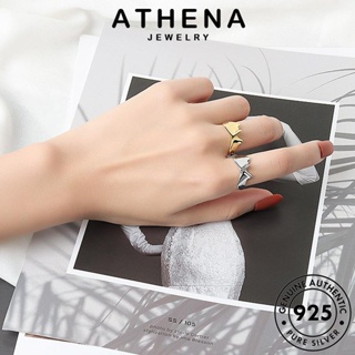 ATHENA JEWELRY Silver แฟชั่น เครื่องประดับ เครื่องประดับ เงิน ผู้หญิง ต้นฉบับ ทอง แหวน 925 แท้ ไม่สม่ำเสมอ เกาหลี R1365