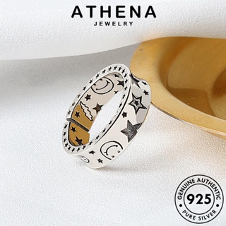 ATHENA JEWELRY ผู้หญิง เงิน แฟชั่น เครื่องประดับ Silver แท้ 925 แหวน เกาหลี รูปดาวห้าแฉกย้อนยุค เครื่องประดับ ต้นฉบับ R1367