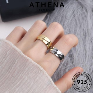 ATHENA JEWELRY เครื่องประดับ แท้ แหวน ผู้หญิง 925 Silver เงิน เครื่องประดับ แฟชั่น ทอง ต้นฉบับ เรียบง่าย เกาหลี R1385