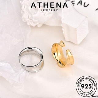 ATHENA JEWELRY เครื่องประดับ เกาหลี เครื่องประดับ Silver แท้ ต้นฉบับ 925 ทอง เรขาคณิต แฟชั่น ผู้หญิง แหวน เงิน R1391