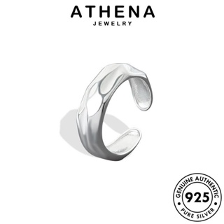 ATHENA JEWELRY เงิน 925 ต้นฉบับ แท้ เครื่องประดับ บุคลิกภาพกลม เกาหลี แหวน Silver ผู้หญิง เครื่องประดับ แฟชั่น R1356