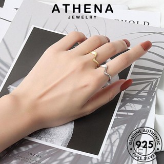 ATHENA JEWELRY ทอง เครื่องประดับ แฟชั่น แหวน เครื่องประดับ ฟ้าผ่า 925 ต้นฉบับ เกาหลี ผู้หญิง แท้ Silver เงิน R1364