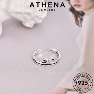 ATHENA JEWELRY ผู้หญิง เกาหลี เครื่องประดับ แหวน ต้นฉบับ แท้ Silver แฟชั่น เครื่องประดับ 925 มนต์โบราณ เงิน R1400