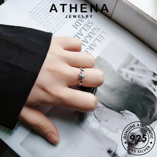 ATHENA JEWELRY Silver แฟชั่น เกาหลี ดาวย้อนยุค เงิน ต้นฉบับ 925 แท้ เครื่องประดับ เครื่องประดับ แหวน ผู้หญิง R1409