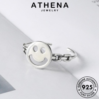 ATHENA JEWELRY เครื่องประดับ ผู้หญิง Silver เครื่องประดับ แฟชั่น ยิ้มง่ายๆ เงิน แท้ แหวน เกาหลี 925 ต้นฉบับ R1459