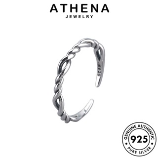 ATHENA JEWELRY แท้ Silver ต้นฉบับ 925 เครื่องประดับ เครื่องประดับ เงิน เกาหลี ผู้หญิง แหวน เชือกง่ายๆ แฟชั่น R1460