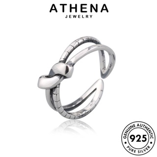 ATHENA JEWELRY แหวน ต้นฉบับ เครื่องประดับ เงิน เครื่องประดับ ปมง่ายๆ แฟชั่น ผู้หญิง 925 เกาหลี Silver แท้ R1463