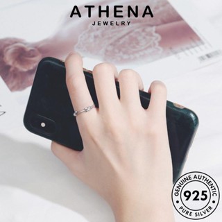 ATHENA JEWELRY เครื่องประดับ เงิน ผู้หญิง แฟชั่น 925 เครื่องประดับ Silver เกาหลี ใบหน้ายิ้มง่าย แท้ แหวน ต้นฉบับ R1465