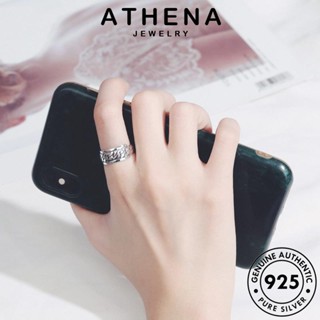 ATHENA JEWELRY แหวน 925 เกาหลี ผู้หญิง ห่วงโซ่บุคลิกภาพ เครื่องประดับ เครื่องประดับ เงิน แท้ แฟชั่น ต้นฉบับ Silver R1476