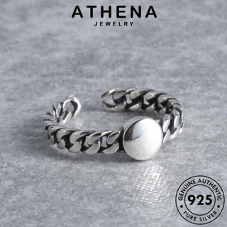 ATHENA JEWELRY แท้ ผู้หญิง 925 เงิน เครื่องประดับ เครื่องประดับ แหวน แฟชั่น ต้นฉบับ Silver บิดย้อนยุค เกาหลี R1495