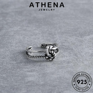 ATHENA JEWELRY เครื่องประดับ เครื่องประดับ ผู้หญิง ต้นฉบับ เงิน แท้ แหวน เกาหลี แฟชั่น 925 Silver สานวินเทจ R1496