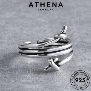 ATHENA JEWELRY เครื่องประดับ เส้นหลายชั้นย้อนยุค ต้นฉบับ เครื่องประดับ แท้ แฟชั่น ผู้หญิง แหวน Silver 925 เงิน เกาหลี R1503