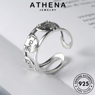 ATHENA JEWELRY 925 เครื่องประดับ ความรักที่เรียบง่าย เงิน แท้ เครื่องประดับ แฟชั่น เกาหลี ผู้หญิง ต้นฉบับ Silver แหวน R1452