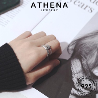 ATHENA JEWELRY ผู้หญิง แท้ เครื่องประดับ 925 Silver เงิน แหวน ต้นฉบับ ดาวย้อนยุค เครื่องประดับ แฟชั่น เกาหลี R1509