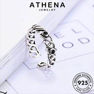 ATHENA JEWELRY แฟชั่น ต้นฉบับ เกาหลี เครื่องประดับ 925 ผู้หญิง แท้ เงิน Silver การถักทอบุคลิกภาพ แหวน เครื่องประดับ R1518