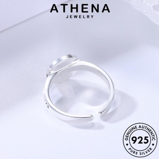 ATHENA JEWELRY เครื่องประดับ ผู้หญิง เกาหลี เงิน 925 เครื่องประดับ แฟชั่น แหวน แท้ ยิ้มย้อนยุค ต้นฉบับ Silver R1519