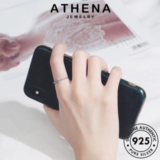 ATHENA JEWELRY แหวน ข้ามความคิดสร้างสรรค์ ต้นฉบับ Silver เงิน เครื่องประดับ แฟชั่น ผู้หญิง เครื่องประดับ เกาหลี 925 แท้ R1521