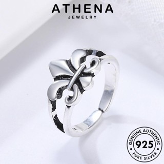 ATHENA JEWELRY Silver เงิน เครื่องประดับ 925 ผู้หญิง แท้ แฟชั่น ข้ามวินเทจ เกาหลี เครื่องประดับ แหวน ต้นฉบับ R1523