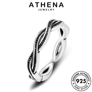 ATHENA JEWELRY บิดหลายชั้น เครื่องประดับ ต้นฉบับ เครื่องประดับ เงิน 925 แท้ เกาหลี ผู้หญิง แฟชั่น แหวน Silver R1524