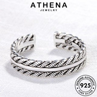 ATHENA JEWELRY แหวน แฟชั่น ผู้หญิง เครื่องประดับ เงิน วินเทจ 925 แท้ เครื่องประดับ ต้นฉบับ Silver เกาหลี R1538