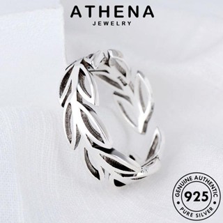 ATHENA JEWELRY 925 แท้ เครื่องประดับ เงิน เกาหลี เจาะใบออก ผู้หญิง เครื่องประดับ ต้นฉบับ Silver แฟชั่น แหวน R1544