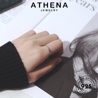 ATHENA JEWELRY เงิน แฟชั่น เชือกป่านส่วนบุคคล Silver แหวน ผู้หญิง แท้ เครื่องประดับ เครื่องประดับ 925 เกาหลี ต้นฉบับ R1510