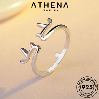 ATHENA JEWELRY ผู้หญิง Silver เครื่องประดับ 925 ต้นฉบับ แฟชั่น เขากวางที่สร้างสรรค์ เครื่องประดับ เงิน แหวน เกาหลี แท้ R1574