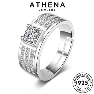 ATHENA JEWELRY แฟชั่น แหวน ต้นฉบับ โกลด์ Silver มอยส์ซาไนท์ ผู้ชาย เครื่องประดับ เงิน เกาหลี แฟชั่น ไดมอนด์ เครื่องประดับ 925 แท้ R1588