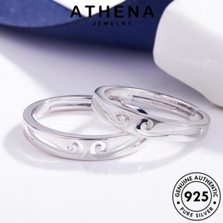 ATHENA JEWELRY แหวน เครื่องประดับ ต้นฉบับ แฟชั่น เกาหลี กลวงออกสะกด เงิน เครื่องประดับ แท้ 925 คู่รัก Silver R1591