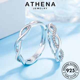 ATHENA JEWELRY มอยส์ซาไนท์ไดมอนด์ เกาหลี เงิน Silver เครื่องประดับ เครื่องประดับ 925 แท้ แหวน คู่รัก แฟชั่น ต้นฉบับ ความคิดสร้างสรรค์ R1563