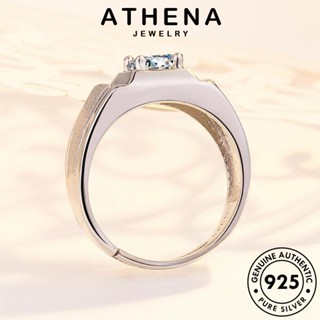 ATHENA JEWELRY ต้นฉบับ เกาหลี 925 แฟชั่น โกลด์ มอยส์ซาไนท์ แท้ เครื่องประดับ เงิน ผู้ชาย แหวน เครื่องประดับ ครอบงำ ไดมอนด์ Silver R1611