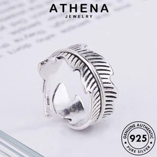 ATHENA JEWELRY เงิน ใบมินิมอล ต้นฉบับ เครื่องประดับ แหวน แฟชั่น ผู้หญิง Silver แท้ 925 เกาหลี เครื่องประดับ R1619