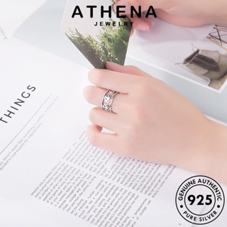 ATHENA JEWELRY ต้นฉบับ เครื่องประดับ แท้ Silver ผู้หญิง เงิน ใบหน้ายิ้มง่าย แฟชั่น เกาหลี แหวน 925 เครื่องประดับ R1621