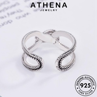 ATHENA JEWELRY เครื่องประดับ เกาหลี แหวน แฟชั่น แท้ เงิน ต้นฉบับ ผู้หญิง เครื่องประดับ 925 ปมย้อนยุค Silver R1623