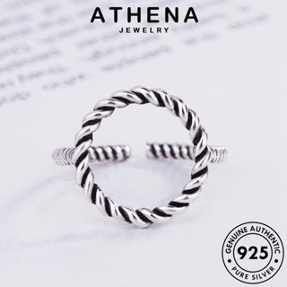 ATHENA JEWELRY 925 ต้นฉบับ แท้ เงิน ผู้หญิง เกาหลี Silver แหวน เครื่องประดับ กลมกลวง แฟชั่น เครื่องประดับ R1625