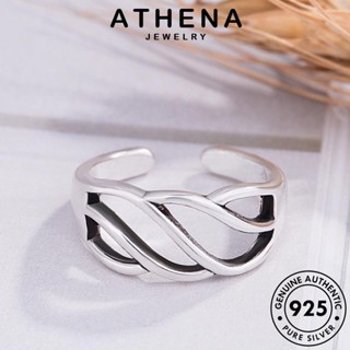 ATHENA JEWELRY เครื่องประดับ เกาหลี แหวน เครื่องประดับ Silver ต้นฉบับ 925 แฟชั่น ผู้หญิง เงิน กลวงง่าย แท้ R1629