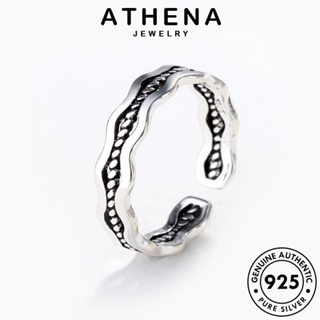 ATHENA JEWELRY เครื่องประดับ เงิน ผู้หญิง แท้ เครื่องประดับ แหวน Silver 925 แฟชั่น ต้นฉบับ ห่วงโซ่ความคิดสร้างสรรค์ เกาหลี R1665