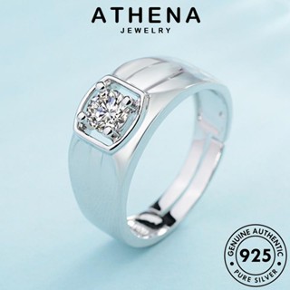 ATHENA JEWELRY Silver โกลด์ มอยส์ซาไนท์ เครื่องประดับ เงิน 925 ผู้ชาย เครื่องประดับ ครอบงำ ไดมอนด์ แฟชั่น เกาหลี แหวน แท้ ต้นฉบับ R1669