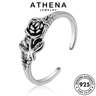 ATHENA JEWELRY Silver เครื่องประดับ เครื่องประดับ เกาหลี แฟชั่น แหวน เงิน ผู้หญิง 925 แท้ กุหลาบวินเทจ ต้นฉบับ R1677