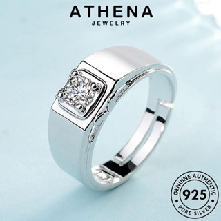 ATHENA JEWELRY Silver ผู้ชาย เกาหลี 925 เครื่องประดับ แหวน แท้ เงิน มอยส์ซาไนท์ไดมอนด์ แฟชั่น ต้นฉบับ แฟชั่น เครื่องประดับ R1647