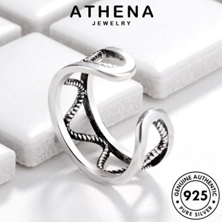 ATHENA JEWELRY ต้นฉบับ เงิน เครื่องประดับ แท้ แหวน 925 เกาหลี Silver เชือกบิดสร้างสรรค์ แฟชั่น ผู้หญิง เครื่องประดับ R1657