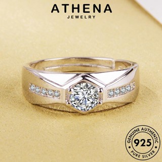 ATHENA JEWELRY Silver 925 เกาหลี แฟชั่น แหวน เงิน เครื่องประดับ บุคลิกภาพ มอยส์ซาไนท์ ต้นฉบับ ผู้ชาย เครื่องประดับ แท้ โกลด์ ไดมอนด์ R1692