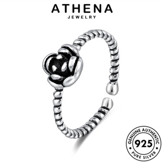 ATHENA JEWELRY 925 Silver ต้นฉบับ กุหลาบย้อนยุค แท้ ผู้หญิง เครื่องประดับ แฟชั่น เกาหลี เงิน แหวน เครื่องประดับ R1708