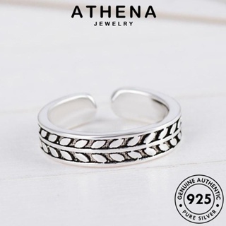 ATHENA JEWELRY แหวน บิดย้อนยุค เครื่องประดับ เครื่องประดับ แฟชั่น เงิน ผู้หญิง เกาหลี 925 ต้นฉบับ Silver แท้ R1718