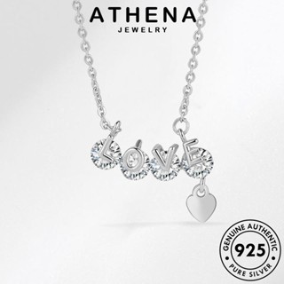 ATHENA JEWELRY Silver รักแฟชั่น ต้นฉบับ จี้ มอยส์ซาไนท์ 925 โกลด์ ผู้หญิง แท้ ไดมอนด์ เครื่องประดับ สร้อยคอ เกาหลี แฟชั่น เครื่องประดับ เงิน N33