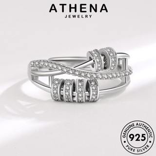 ATHENA JEWELRY Silver มอยส์ซาไนท์ ต้นฉบับ แฟชั่น แฟชั่นหกห่วง เงิน แหวน แท้ 925 เกาหลี โกลด์ เครื่องประดับ เครื่องประดับ ไดมอนด์ ผู้หญิง R1734