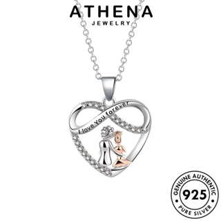 ATHENA JEWELRY จี้ Silver เครื่องประดับ ผู้หญิง เครื่องประดับ 925 เงิน สร้อยคอ เกาหลี วันแม่ แท้ ต้นฉบับ แฟชั่น N14