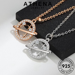 ATHENA JEWELRY เครื่องประดับ มอยส์ซาไนท์ ผู้หญิง เกาหลี ไดมอนด์ แฟชั่น แท้ สร้อยคอ โกลด์ Silver 925 ต้นฉบับ ท้องฟ้าเต็มไปด้วยดวงดาวที่สวยงาม เงิน เครื่องประดับ จี้ N57