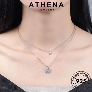 ATHENA JEWELRY จี้ สร้อยคอ 925 มอยส์ซาไนท์ ผีเสื้อที่สวยงาม แท้ ผู้หญิง เครื่องประดับ เกาหลี ต้นฉบับ โกลด์ เงิน Silver แฟชั่น เครื่องประดับ ไดมอนด์ N65